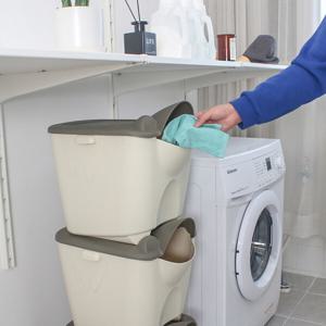 헝그리 분리수거함 3P세트 수납 정리함 세탁물분리수거함