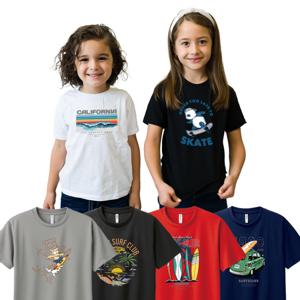 꼬마별 서핑 유아 여아 남아 반팔티 아동 주니어 옷 기능성 쿨론 반팔 티셔츠 옷 여름 라운드 아동용