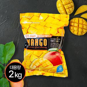 IQF공법 속살만 발라 낸 프리미엄 냉동 애플망고 페루산 1+1 (총 2kg)