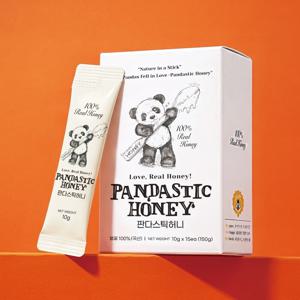 판다스틱허니 지리산 천연벌꿀 잡화꿀 프리미엄 꿀스틱 선물 답례품 10g15개