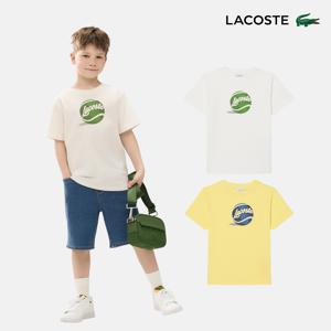(26SS 신상 l 라코스테 공식) 키즈 그래픽 패턴 반팔 티셔츠 TJ6907-56G 2종 택1