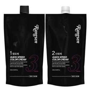 3분염색 오징어먹물 새치커버 흰머리 염색약 /진한갈색