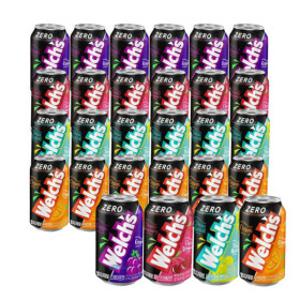 웰치스 제로 그레이프+체리스트로베리+샤인머스켓+오렌지 355ml x 6입 x 4종(총 24캔)