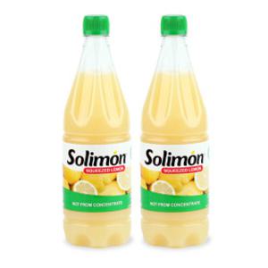 솔리몬 스퀴즈드 레몬즙 1000ml X 2병 NFC 비농축 레몬수 원액 솔리몬