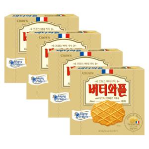 크라운 버터와플 with 이즈니생메르 버터 158gx4개