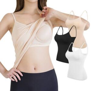 (3개세트) 투인원 끈 브라 나시 1+1+1 브라캡 내장 캡나시 노브라 민소매