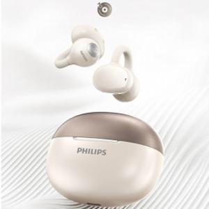 PHILIPS 필립스 블루투스 오픈이어 이어폰 무선 저지연 통화 20시간사용 TYPE-C 충전 TAQ2320
