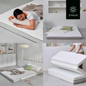 지누스 베스트 메모리폼 침대 바닥 접이식 토퍼 매트리스 싱글/슈퍼싱글/퀸/킹