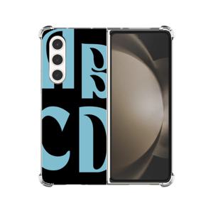 최신 갤럭시 Z폴드 케이스 알파벳 디자인 블랙 / 핸드폰케이스 지폴드7 6 5 4 3