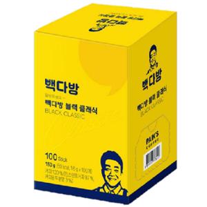 빽다방 블랙 클래식 1.6g (100개입) 1개 1.6g (100개입) 1개