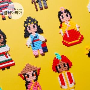 세계 전통 의상 만들기 디폼블럭 8mm 패키지 diy 교구 만들기 키트 학교 돌봄 교실 10개 1세트 품목랜덤