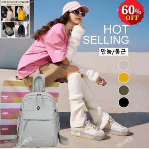 여성 미니백팩 가벼운 나일론 다중 포켓 여행용 크로스백 겸용 소형 가방