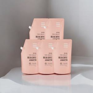 오꾸러미 4+1 퓨어그리니 올인원 퍼먼트 섬유유연제 5개 고농축 은은한 라벤더향