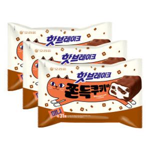 오리온 핫브레이크 쫀득쿠키바 미니 352g x 3개