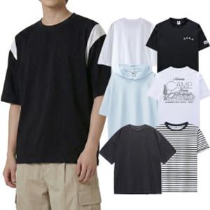 무료배송 SS신상 특가 남녀공용 5부오버핏 반팔티 남성 여성 의류 커플 면 티 단체 반팔 티셔츠