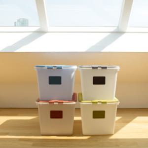 대형 플라스틱 리빙박스 72L 4개 캠핑 대용량 수납 옷정리 정리함 수납박스 바구니