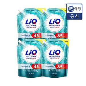 (리큐)S리큐 진한겔 딥클린 트리플 파워 2L 4개 일반 드럼