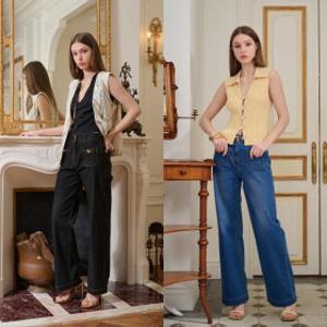 (현대홈쇼핑)V19.69 ITALIA Classico 26SS 스트레이트 썸머 데님 팬츠