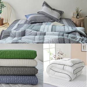 봄 여름 차렵이불 침대패드 베개 간절기이불 세트 싱글 퀸 쇼파패드  / 세트구매시 베개솜증정 /신상추가