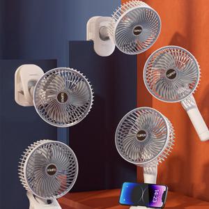 집게형 BLDC 무선 선풍기 C타입 충전식 벽걸이 스탠드 탁상 휴대용 유모차선풍기 FAN-138