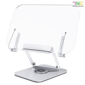 7NC 투명 회전형 독서대 북스탠드 독서 거치대 높이조절 책 받침대 각도조절 아크릴 스탠드