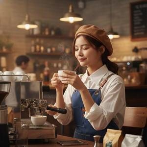 딥네이비 원피스형 앞치마 피요르드 롱 에이프런 유치원 선생님 활동복 카페 유니폼 이지오 앞치마 제작전문