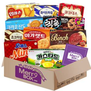 탕비실 간식세트 10종 2호(오예스미니+마가렛트+카스타드+칙촉+초코하임+화이트하임 외)