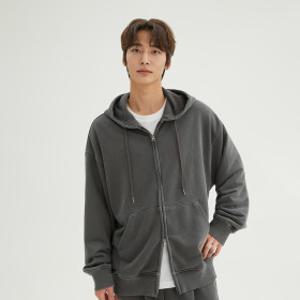 프렌치테리 피그먼트 후드 집업_SPMZF49CY2