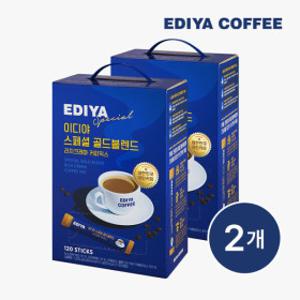4/17 단하루 쿠키런 머그컵 증정) 이디야 스페셜 골드블렌드 커피 믹스 120T x 2개
