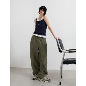 공구우먼 제작 브리틀 나일론 벌룬 밴딩  팬츠 87409 빅사이즈 여성의류