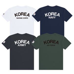 남성 여성 아미 ROKA/ROKAF/ROKMC/ROKN 코튼 쿨링 라운드반팔 티셔츠 S-7XL