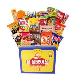 참잘했어요 19종 과자선물세트박스 종합과자선물세트 사무실 단체간식세트 과자 꾸러미 어린이날 회사 학원
