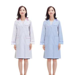 듀다스 영양사가운 타탄 얇은긴팔 HK마트 에이치케이/위생가운 의사가운 약사가운 보건 한의사 수의사 실험