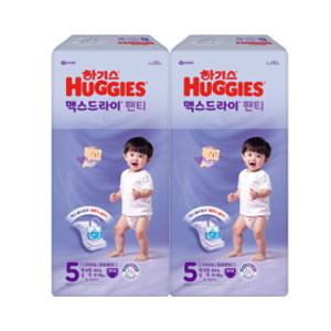 하기스 맥스드라이 팬티 5단계 남아 44매x2팩 88매