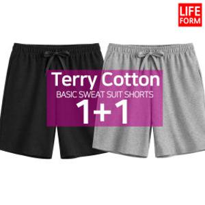 1+1 고밀도 밴딩 트레이닝 헬스 운동 츄리닝 5부 반바지 남성 여성