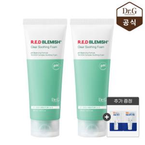 닥터지 약산성 레드 블레미쉬 클리어 수딩 폼클렌징 150ml 1+1  +배리어D 2열 샤쉐