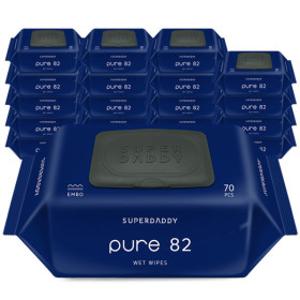 물티슈 82평량 20팩 슈퍼대디 퓨어82 70매 저자극 최고평량
