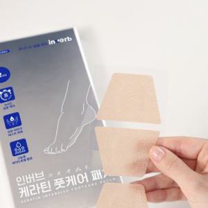 인버브 케라틴 풋케어 패치 12매 1세트 나이트케어 손톱 발톱 영양제 손발톱 강화제