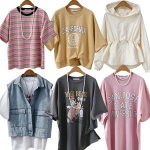 (24%) 코코리 빅사이즈 /티셔츠/맨투맨/바지/셔츠/블라우스/청자켓/바람막이/88-99사이즈