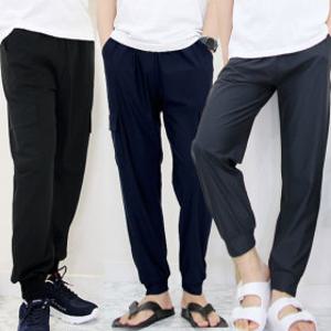 하랑이플 여름 아이스 남성 건빵바지 쿨 조거팬츠 카고 쿨링 트레이닝바지 빅사이즈 M XXL