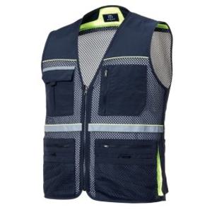 ZB-V1822 지벤 여름 춘하 작업복 조끼 메쉬 망사 경량 베스트 낚시 레저 근무복 건설 배달복 현장복 단체복