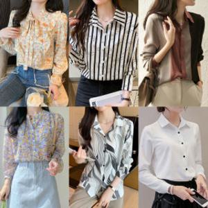 (10%할인) 44~100   예쁜 숙녀를 위한 로맨틱하고 베이직한 디자인 여성블라우스  빅사이즈 4XL 토베나