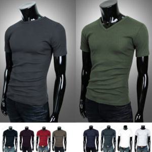 남자 반팔티 티셔츠 쫄티 쫀쫀한 면 스판 남성 반팔