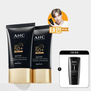 AHC 마스터즈 아쿠아 리치 선크림 50ml 2개 +(증정)톤업선세럼 10ml 1개