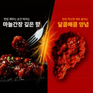 멕시카나 닭강정 매콤달콤맛 마늘간장맛 500g  4팩