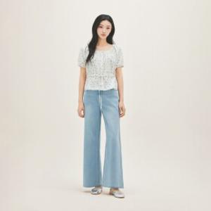 스타필드 고양 로엠 린넨 와이드 데님 (숏ver.) RMTJG25G01 RMTJG25G01