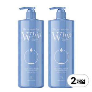 1+1 마이크로 미셀라 휩 폼클렌징 500ml 대용량 저자극 미세거품 클렌징폼