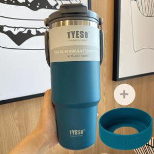 대용량 텀블러 보냉보온 스텐텀블러  빨대 손잡이텀블러 운동 기념품 집들이 생일선물 사은품 1리터텀블러