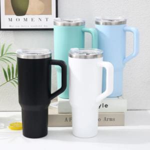 1+1 대형텀블러 1.18L 대용량 스텐텀블러 빨대포함 보온보냉병 사무실물컵