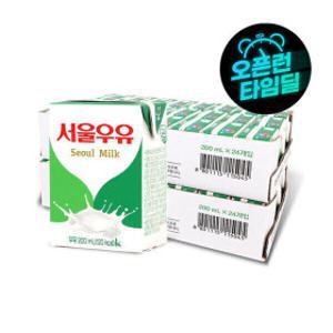 (타임딜) 멸균우유 200ml x 24입 x 2박스 (총48입)
